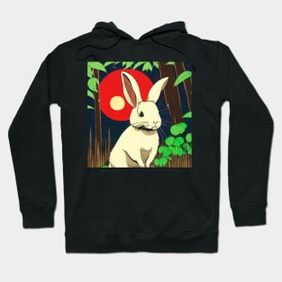 Vintage Sunset Beautiful American Mini Rex Bunny Rabbit Hoodie